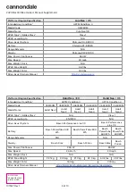 Preview for 14 page of Cannondale C61100M Owner'S Manual Supplement