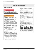 Preview for 8 page of Cannondale C66108M Owner'S Manual Supplement