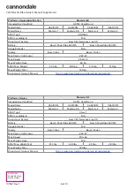 Preview for 18 page of Cannondale Canvas Neo 1 Owner'S Manual Supplement