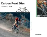 Cannondale Carbon Road Disc Quick Start Manual предпросмотр