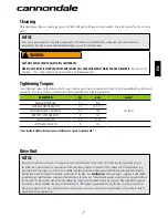 Preview for 8 page of Cannondale CONTRO-E C62216M1002 Supplemental Owner'S Manual