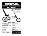 Предварительный просмотр 1 страницы Cannondale Easy Rider Owner'S Manual Supplement