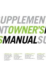 Preview for 15 page of Cannondale MOTO CARBON Owner'S Manual Supplement