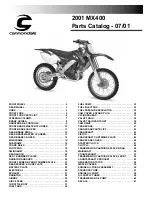 Cannondale MX400 Parts Catalog preview