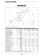 Предварительный просмотр 24 страницы Cannondale PROPHET Owner'S Manual Supplement