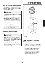 Preview for 81 page of Cannondale SuperSlice Owner'S Manual