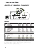 Preview for 27 page of Cannondale Trigger 29ER Owner'S Manual