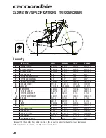 Предварительный просмотр 33 страницы Cannondale Trigger 29ER Owner'S Manual