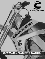 Preview for 1 page of Cannondale X440S Owner'S Manual