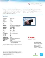 Предварительный просмотр 2 страницы Canon 0088T050 Specifications