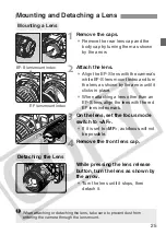 Preview for 25 page of Canon 0206b003 - EOS Digital Rebel XT Camera SLR Instruction Manual