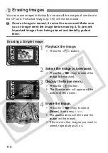 Предварительный просмотр 116 страницы Canon 0206b003 - EOS Digital Rebel XT Camera SLR Instruction Manual