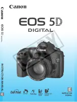 Canon 0296B002 - EOS 5D Digital Camera SLR Instruction Manual preview