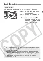 Preview for 33 page of Canon 0304B001 - EOS 1D Mark II N Digital Camera SLR Instruction Manual