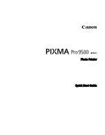 Предварительный просмотр 3 страницы Canon 0373B001AA - Pixma Pro9500 Professional Large Format Inkjet Printer Quick Start Manual