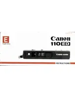 Предварительный просмотр 1 страницы Canon 110 ED 20 Instructions Manual