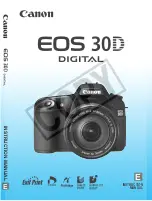 Canon 1234B002 - EOS 30D Digital Camera SLR Instruction Manual предпросмотр