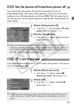 Предварительный просмотр 43 страницы Canon 1234B002 - EOS 30D Digital Camera SLR Instruction Manual