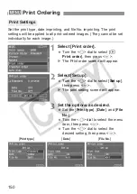 Предварительный просмотр 150 страницы Canon 1234B002 - EOS 30D Digital Camera SLR Instruction Manual