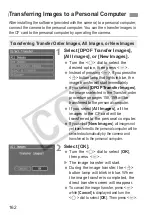 Предварительный просмотр 162 страницы Canon 1234B002 - EOS 30D Digital Camera SLR Instruction Manual