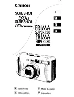 Preview for 1 page of Canon 130u - Sure Shot II 35mm Camera Instructions Manual