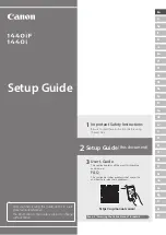 Canon 1440iF Setup Manual предпросмотр