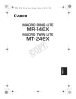 Предварительный просмотр 91 страницы Canon 14EX - MR - Ring-type Flash Instruction Manual