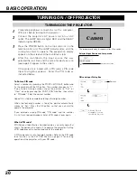 Предварительный просмотр 20 страницы Canon 1705B002 - LV 7575 XGA LCD Projector User Manual