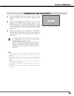 Предварительный просмотр 21 страницы Canon 1705B002 - LV 7575 XGA LCD Projector User Manual