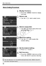 Предварительный просмотр 42 страницы Canon 2011B002 - EOS 1Ds Mark III Digital Camera SLR Instruction Manual