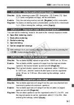 Предварительный просмотр 161 страницы Canon 2011B002 - EOS 1Ds Mark III Digital Camera SLR Instruction Manual