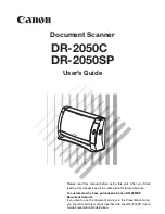 Canon 2050C - DR - Document Scanner User Manual preview