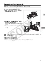 Предварительный просмотр 21 страницы Canon 2080B001 - XL H1S Camcorder Instruction Manual