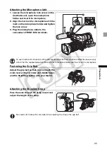 Предварительный просмотр 25 страницы Canon 2080B001 - XL H1S Camcorder Instruction Manual