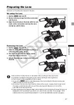 Предварительный просмотр 27 страницы Canon 2080B001 - XL H1S Camcorder Instruction Manual