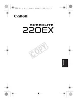 Предварительный просмотр 18 страницы Canon 220EX - Speedlite - Hot-shoe clip-on Flash Instruction Manual