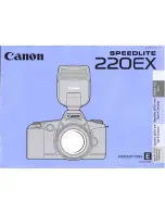 Canon 220EX - Speedlite - Hot-shoe clip-on Flash Instructions Manual preview