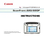 Предварительный просмотр 1 страницы Canon 220P - imageFORMULA ScanFront Instructions Manual