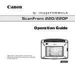 Предварительный просмотр 1 страницы Canon 220P - imageFORMULA ScanFront Operation Manual