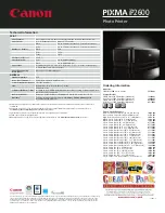 Предварительный просмотр 2 страницы Canon 2435B019 Brochure