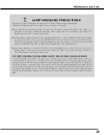 Preview for 61 page of Canon 2473B002 - LV 7585 XGA LCD Projector User Manual