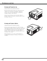 Предварительный просмотр 62 страницы Canon 2473B002 - LV 7585 XGA LCD Projector User Manual