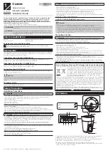 Предварительный просмотр 2 страницы Canon 2542C002 Installation Manual