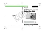 Предварительный просмотр 1 страницы Canon 2600B001 User Manual