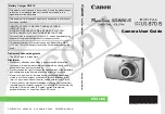 Предварительный просмотр 1 страницы Canon 2672B001 User Manual