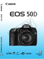 Предварительный просмотр 1 страницы Canon 28 135 - EOS 50D 15.1MP Digital SLR Camera Instruction Manual