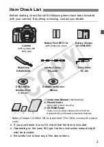 Предварительный просмотр 3 страницы Canon 28 135 - EOS 50D 15.1MP Digital SLR Camera Instruction Manual