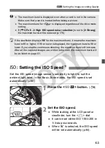 Предварительный просмотр 63 страницы Canon 28 135 - EOS 50D 15.1MP Digital SLR Camera Instruction Manual