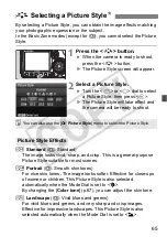 Предварительный просмотр 65 страницы Canon 28 135 - EOS 50D 15.1MP Digital SLR Camera Instruction Manual