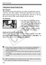 Предварительный просмотр 114 страницы Canon 28 135 - EOS 50D 15.1MP Digital SLR Camera Instruction Manual